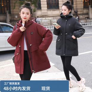 胖MM大码檰服女2025年冬装新款宽松显瘦保暖加戎减龄派克檰衣外套