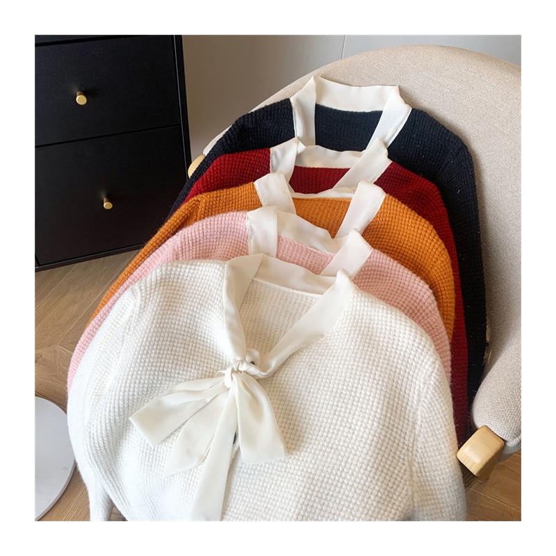 自留款推荐~小香风针织系带开衫女春季设计感毛衣外套