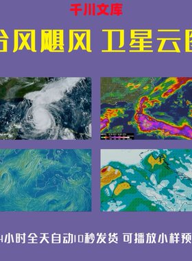 台风飓风卫星云图气象云图天气预报热力图走势监测监控视频素材