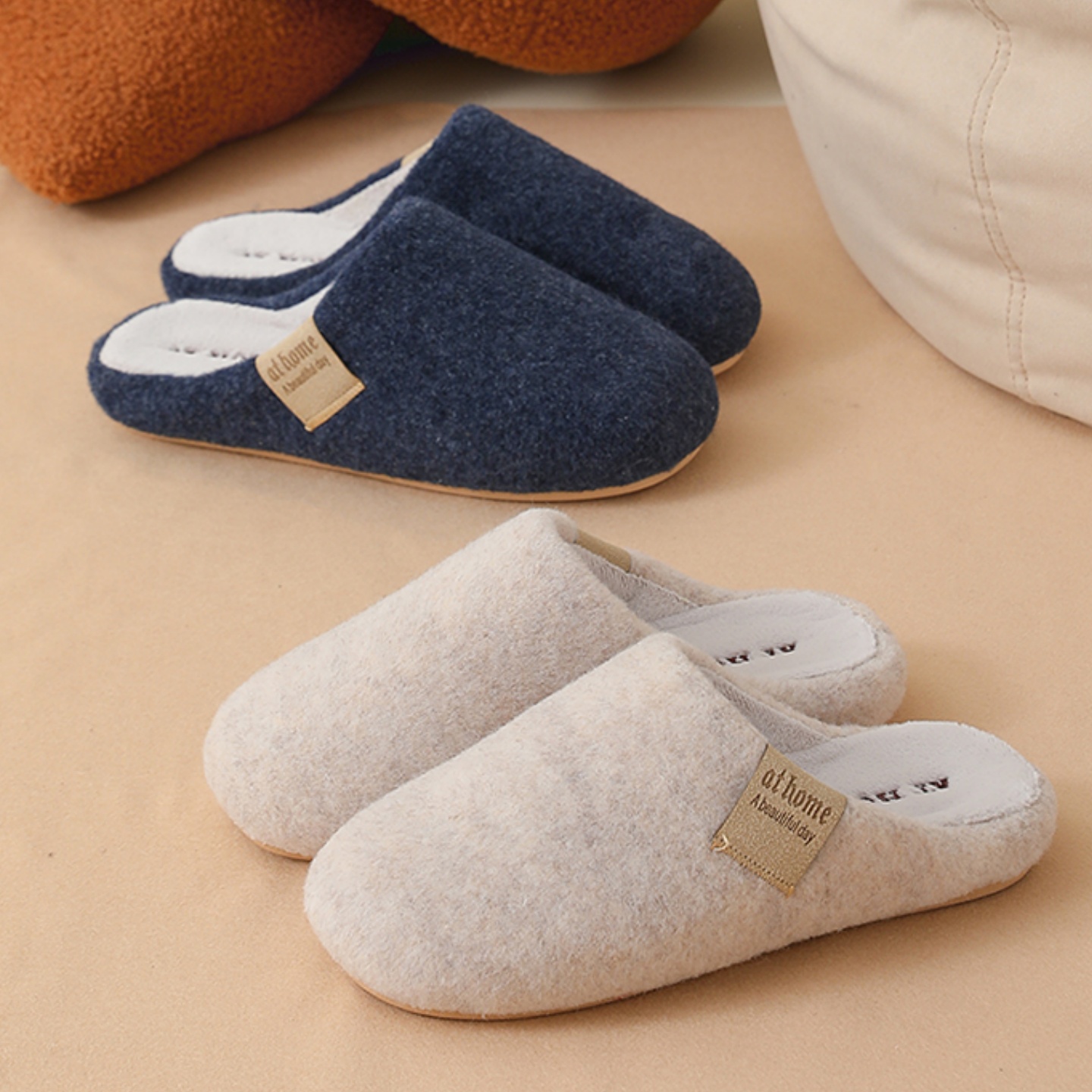 日式男士棉拖鞋冬季保暖防滑