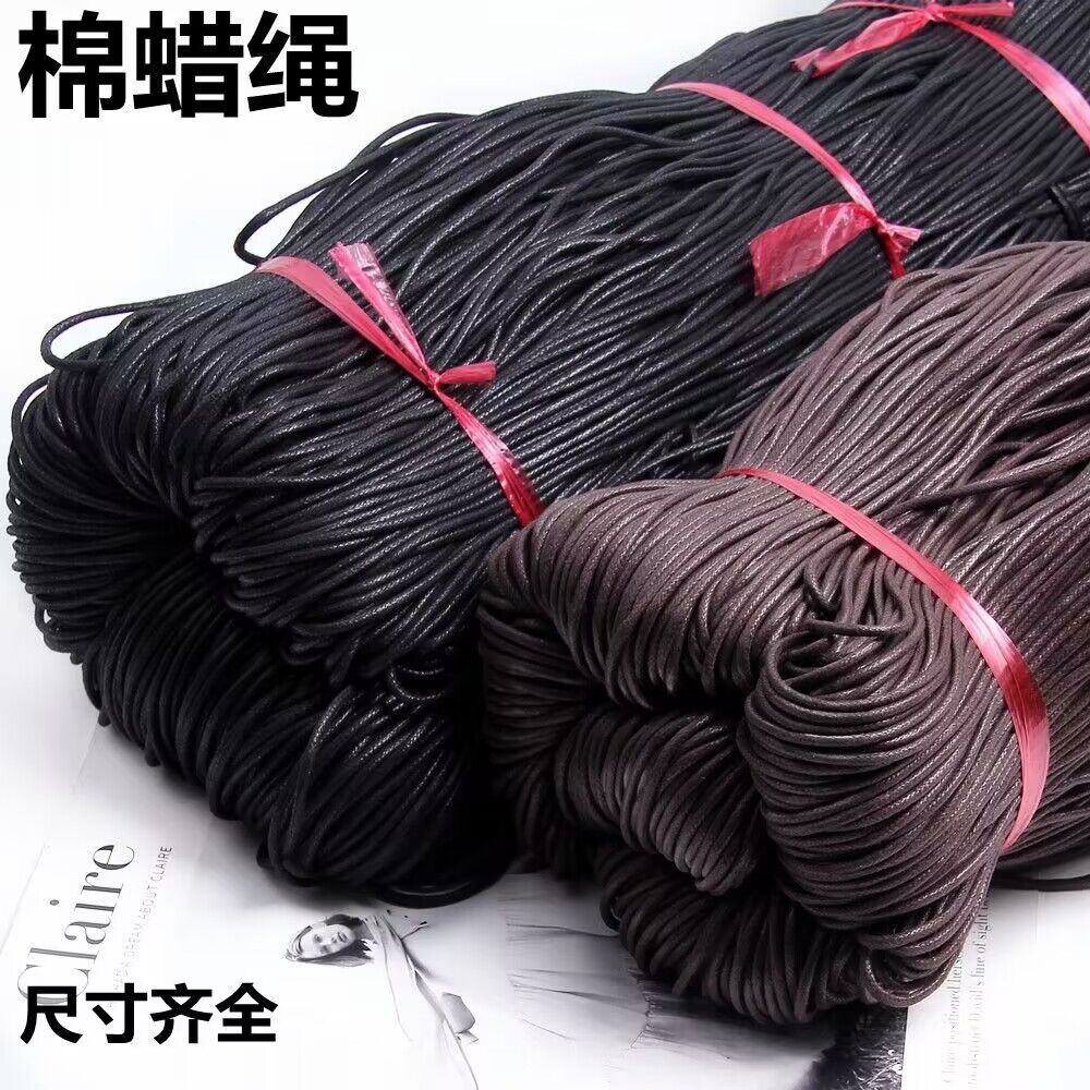 纯棉腊线打蜡棉蜡绳圆蜡线吊牌