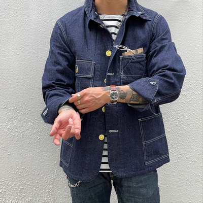 日式美学多袋原色赤耳丹宁工装