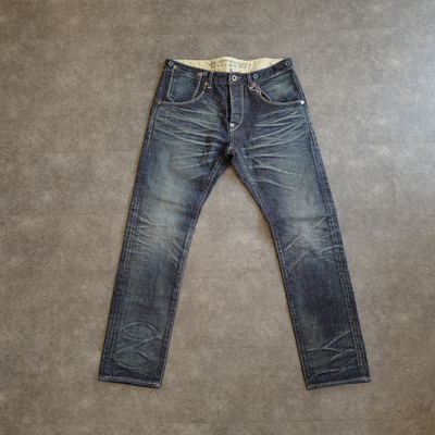 Gypsy Sons D.I.设计 手工水洗3D立体褶皱复古赤耳巴黎扣牛仔裤