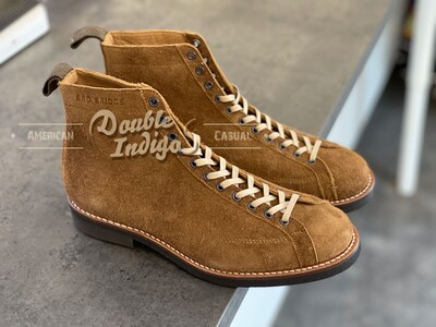 日本制复古翻毛马皮短脸手靴