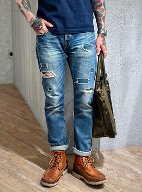 Hysteric Glamour 木村拓哉同款 破坏赤耳木村小格水洗牛仔裤