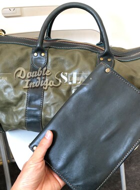 Sturdy 逼格而实用 水洗做旧栎木牛皮复古绿色手帐笔记本