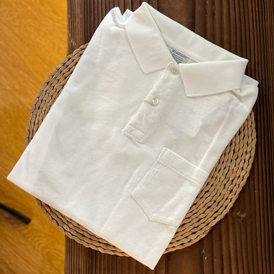 编织珠地网眼复古刺绣POLO衫