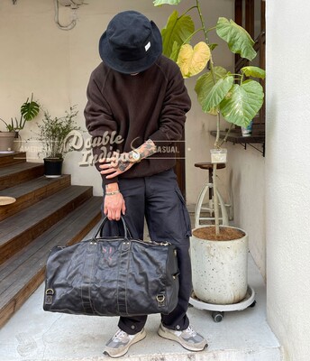 牛皮特大手拎单肩旅行包