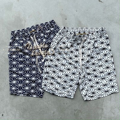 印花松紧腰围休闲复古冲浪短裤