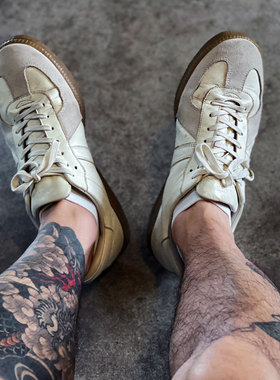 Brother Bridge 冠希哥也穿哦 手工制 经典马皮复古德军训练鞋