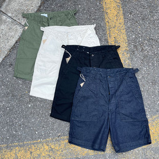 Workers Japan 清爽搭配 OG107 8oz牛仔中高腰复古工装面包短裤