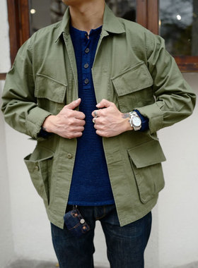 Workers Japan硬朗有型 日式水洗做旧抗撕拉面料复古四袋工装夹克