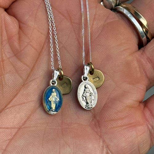 AMP Japan 日本手作3D浮雕925银人像铜牌925银链套装项链