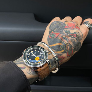 Dear 闪电飞鹰印第安图图腾熔岩做旧手镯 Blossom日本手作