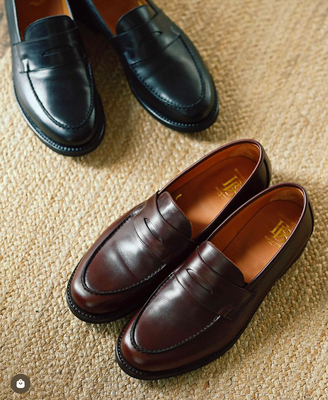 Kelly小牛皮低帮一脚蹬工作靴