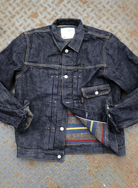 Gypsy Sons 101替代品 色织羊毛内衬赤耳复古一代牛仔夹克