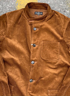 Workers Japan质感满满 黄金灯芯绒多袋复古小立领伐木工工装夹克