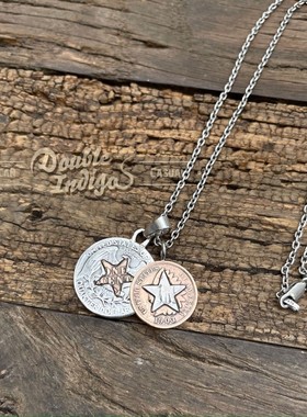银币&铜币改造五星项链吊坠
