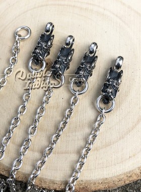 光岚龙头千锤百炼手工做旧项链