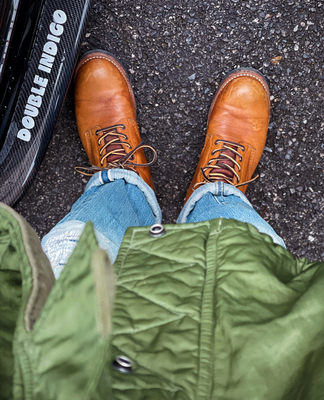 波兰马皮复古中帮工装靴