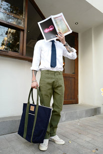 Tellason 意大利制作 重磅新面料OG-107复古水洗工装休闲裤面包裤