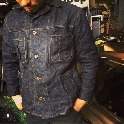 丹宁多袋工程师工装夹克