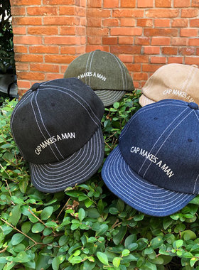 MIGHTY SHINE Mr Fatman 支线日本制复古短沿可调节遮阳帽棒球帽