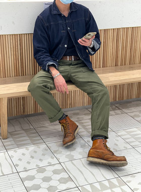 Workers Japan长毛怪13.75oz长绒棉复古单袋一代赤耳牛仔夹克