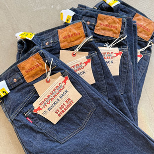 Workers Japan 超长绒14.7oz青色赤耳1937直筒巴黎扣原色牛仔裤