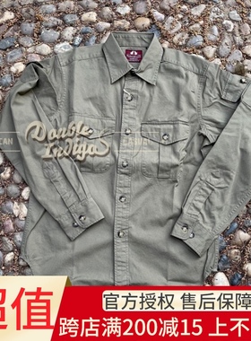 Workers Japan断码特价 军事绿色不对称口袋复古工装衬衫
