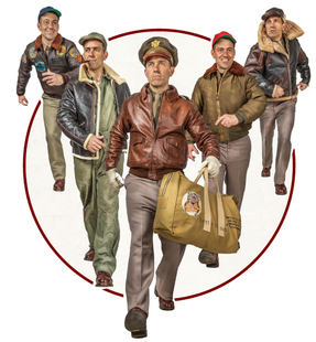 Eastman Leather 海报款羊毛内衬水洗做旧马皮复古A2 A-2夹克