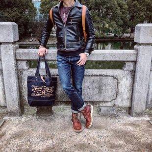 Freewheelers Mulholland 穆赫兰道经典茶芯机车马皮皮衣