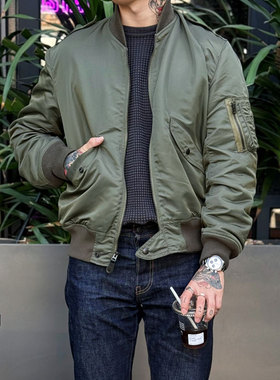 Workers Japan 潮流百搭 日本制100%高密度尼龙复古L-2B飞行夹克