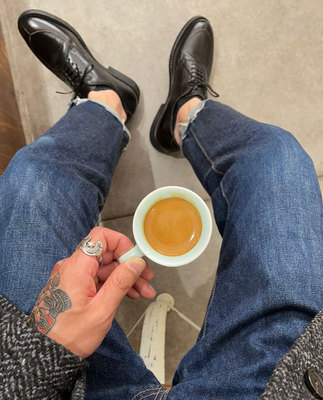 日本制多脂茶芯马皮低帮工作靴