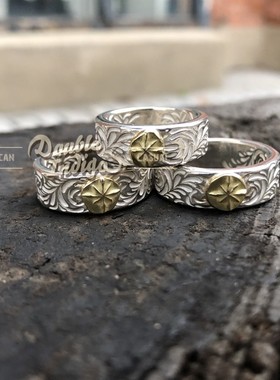 mthill双面唐草日本手打18k点金