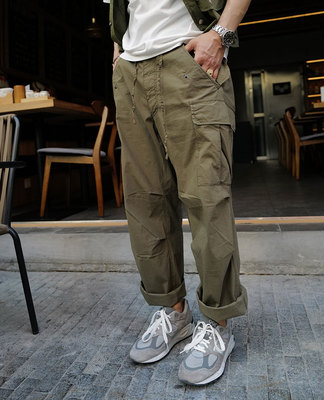 可束脚休闲复古轻薄款工装裤