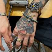 Dear Blossom日本手打 925全银蔷薇花美国天然松石复古手链