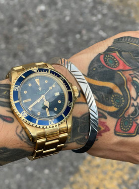 全银日本手打特殊棱形复古手镯