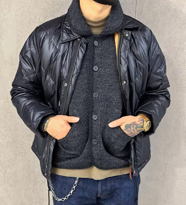 羊毛复古青果领夹克外套