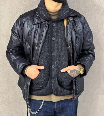 羊毛复古青果领夹克外套