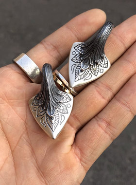 曼陀罗花卉造型立体复古项链吊坠