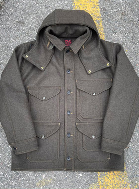 Workers Japan 100%高密度色织羊毛层次叠加口袋设计复古巡航夹克