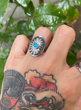 太阳放射状摩根银币改造戒指