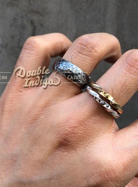 龙头手工复古不规则做旧戒指