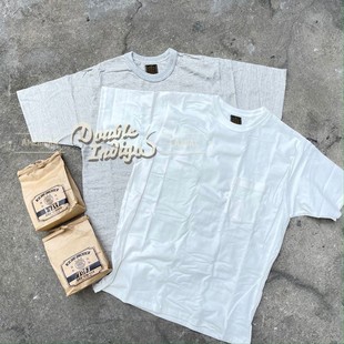 GYPSY SONS 日本缝重磅天竺棉牛皮纸米袋包装复古圆领口袋短T套装