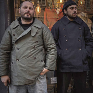 Fleurs De Bagne花囚犯 重磅moleskin可拆内胆机械师M38型大衣