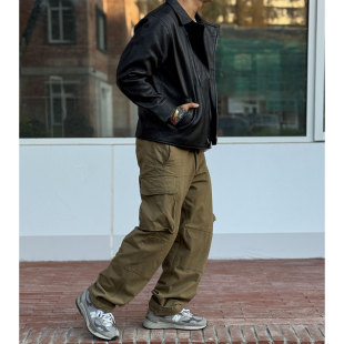 Workers Japan 硬朗有型重磅水洗做旧人字纹法式多袋可束脚工装裤