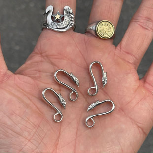 Dear Blossom日本手作925全银鹰头造型项链挂钩DIY鹰头钩