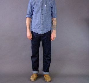 Tellason性价比之选 Cone Mills美国布料美产原色养牛裤 牛仔裤