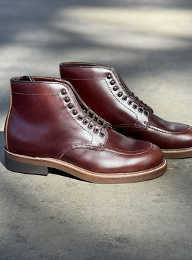 Brother Bridge 夺宝奇兵Indy 款茶芯日本牛皮猫底复古工装靴